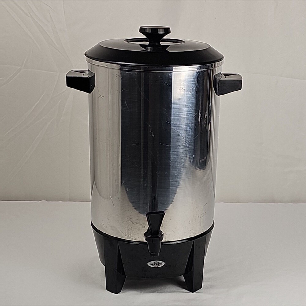 Vintage West Bend Westmark 30 Cup Coffee Urn Percolator 11838 Tested Working